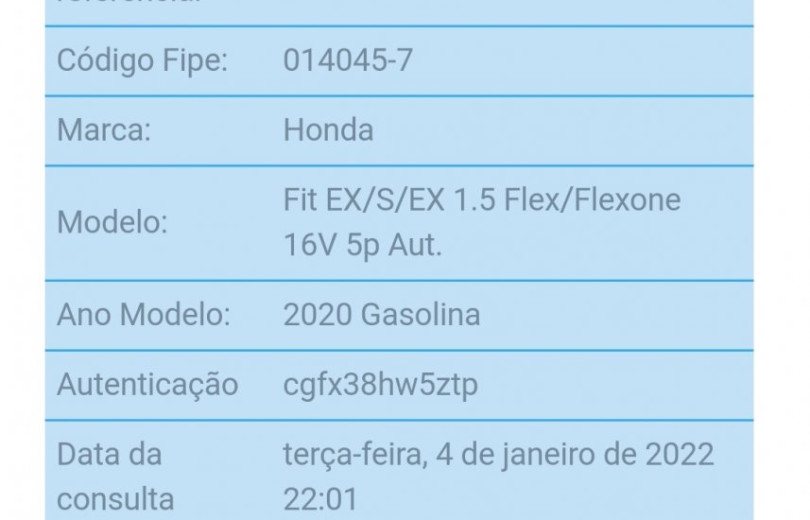 HONDA FIT 2020 1.5 EX 16V FLEX 4P AUTOM  TICO - Carango 98829 - Foto 10