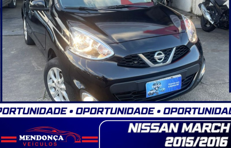 NISSAN MARCH 2016 1.0 SV 12V FLEX 4P MANUAL - Carango - 124884 - Foto 1 NISSAN MARCH 2016 1.0 SV 12V FLEX 4P MANUAL - Carango 124884 - Foto 1