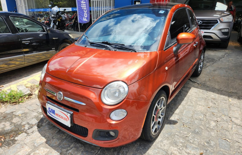 FIAT 500 2012 1.4 SPORT AIR 16V GASOLINA 2P MANUAL - Carango - 130510 - Foto 1 FIAT 500 2012 1.4 SPORT AIR 16V GASOLINA 2P MANUAL - Carango 130510 - Foto 1